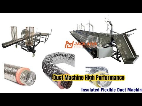 Insulated Flexible Air Duct Making Machine | Glass Wool Flexible Duct Production Line Manufacturer