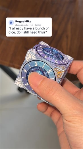 🎲 This isn’t a replacement — it’s an upgrade. Keep your normal dice for most rolls, but when the stakes are high, bring this one out. It spins slower, feels heavier, and turns every clutch roll into a moment of suspense. ✨ Not just rolling — witnessing fate unfold. | MastersDice