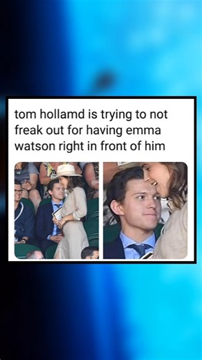 Tom Holland Tries to Play it Cool While Sitting Next to Emma Watson (Meme)