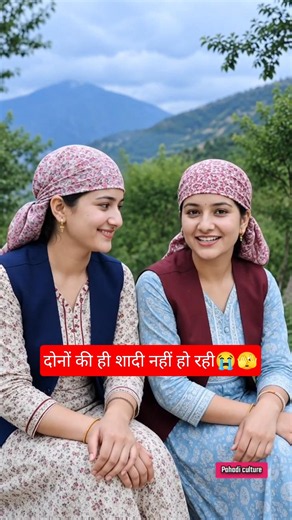 हम दोनों की ही शादी नहीं हुई है 😳😳😭 #hillslife #explore #pahadigirl #hills #trending #hillpoint