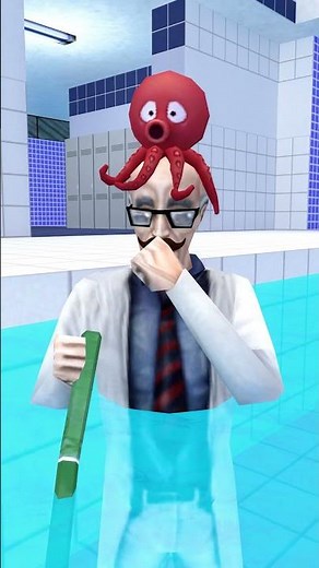 Fellow Scientist Testing If You Can Breathe Underwater! 🫁/ Half Life Science #shorts #funny