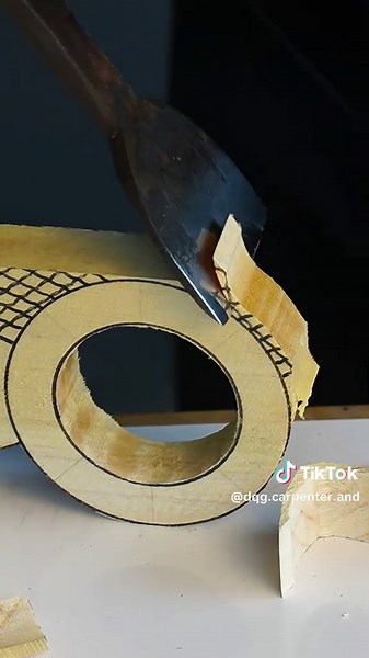 Wood carving circle from wood #woodart #woodcarving #wood