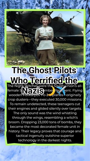 The Ghost Pilots Who Terrified the Nazis 🌙✈️#NightWitches #HistoryTok #WWII #MilitaryHistory