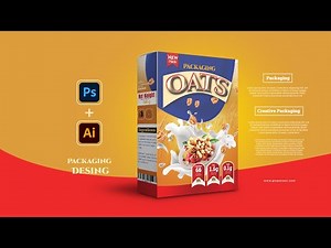 How to Design Custom Boxes Packaging Graphic | Adobe Photoshop & Illustrator Tutorial