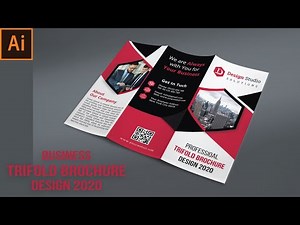 How To Create Professional Business Tri-fold Brochure Design | In Adobe Illustrator CC 2020