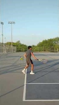 Logan Tennis Serving Practice