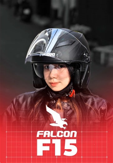 FALCON F15 – Nón 3/4 Thế Hệ Mới ⚡ #Falconhelmets #falconf15 #nonbaohiem #nonxemay #newarrival