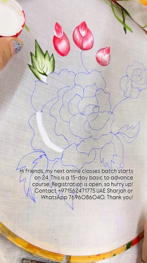 4.8K views · 952 reactions | Hi friends, my next online classes batch starts on 24. This is a 15-day basic to advance course. Registration is open, so hurry up! Contact +971562471775 UAE Sharjah or WhatsApp 7696086040. Thank you! | Jasmine Style | Facebook