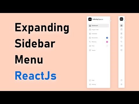 Side Navigation Bar using ReactJs | Dashboard Sidebar | Hindi