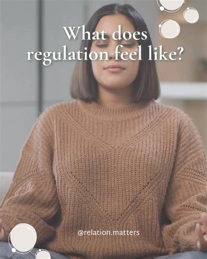 Relation Matters | Regulation isn’t a feeling you force. It’s a state your body remembers. Regulation can feel like: • attuned presence • feeling understood... | Instagram