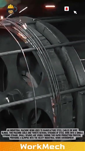 Amazing Process: Industrial Machines Produce Strong Steel Cables! #machine