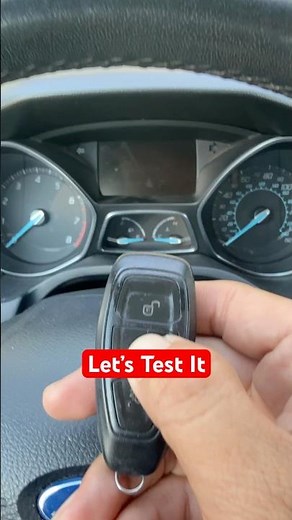 Ford Focus key test after re-program