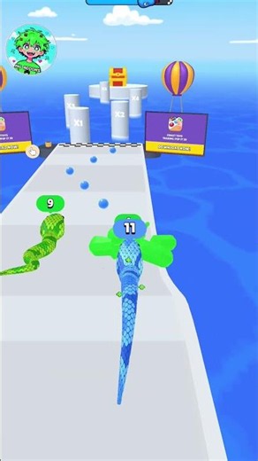 snake run 3d game new play win #gaming #snakegame #shorts