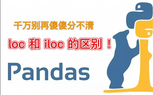 Pandas技巧：索引取值 ？掌握 loc 和 iloc 就够用了