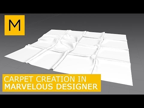 Floor Rug (carpet) model in Marvelous Designer | Tutorials for beginners
