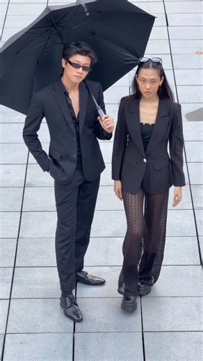 王俊 on Instagram: "Don’t forget your umbrella people. #ootd #transition #fyp"