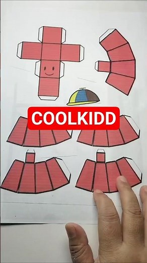 Making Forsaken Roblox COOLKIDD Paper Crafts! #shorts