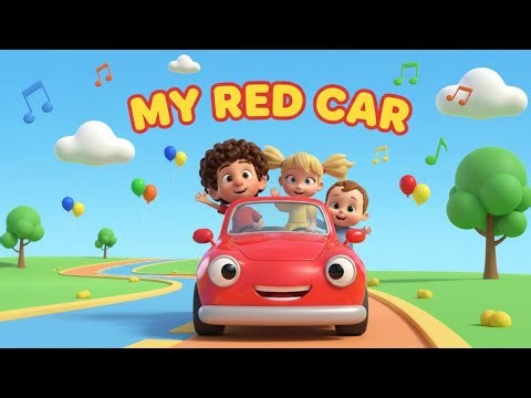 My Red Car 🚗 | Fun Kids Song & Nursery Rhymes for Babies