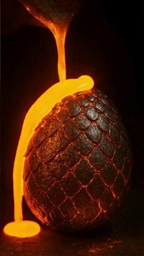 “Molten Bronze Dragon Egg ASMR | Satisfying Metal Pouring"