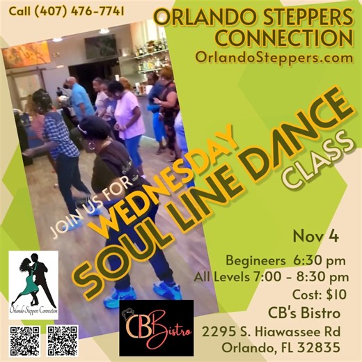 Want to Learn Soul Line Dances?? Come On Out, We've Got U! Begineers Welcome #orlandosteppersconnection #orlandolinedance #linedanceclasses | Orlando Steppers Connection