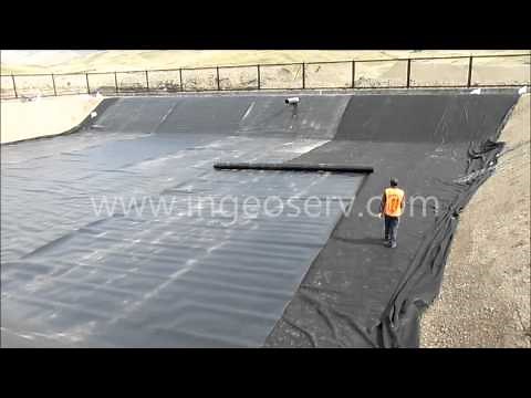 Instalación de Geomembrana HDPE