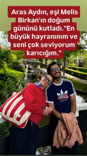Aras Aydın, eşi Melis Birkan'ın doğum gününü kutladı