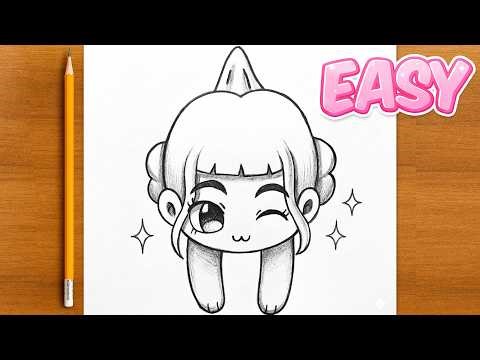 How to Draw Zoey Step by Step ✏️💖 | Easy Pencil Drawing 🎶✨