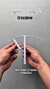 DIY Paper Crossbow Toy - Fun & Safe Craft Project