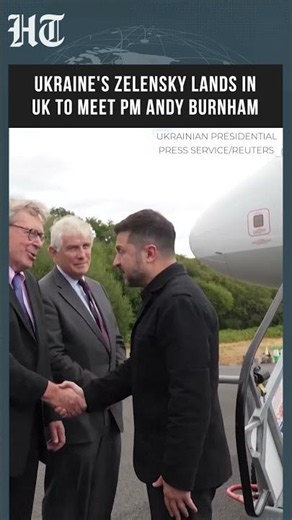 Ukraine's President Zelensky Arrives In UK For 1st Meeting With New PM Andy Burnham | #shorts