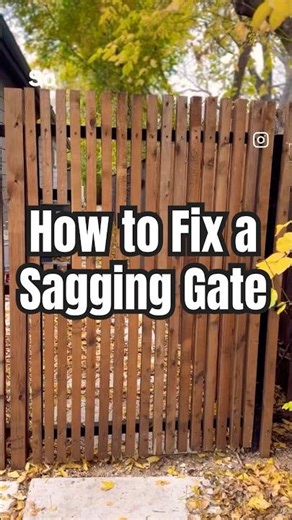 Tips on fixing a sagging steel gate #howto #diy #gaterepair