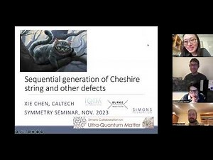 Xie Chen (Caltech): Sequential generation of Cheshire string and other defects