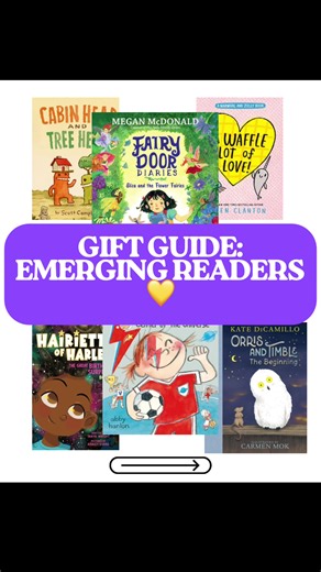 I absolutely love a good title for emerging/early readers. You can captivate a child with high interest, humor, and representation. These six titles come straight from my Early Readers Book List (top of page), and they’re my go-to picks for kids who are ready to stretch into longer stories without feeling overwhelmed. From laugh-out-loud mischief to gentle friendship tales to magical adventures, these books hook new readers and build confidence one chapter at a time. Perfect for: 📚 Birthday gif
