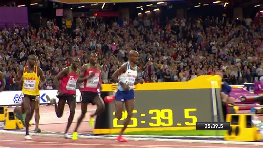 1万米莫法拉瞬间加速，从第五超到第一，绝对优势夺冠