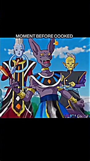 beerus scared 😟 for Zeno #goku #blue lock #poco