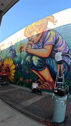 20K views · 1K reactions | #mural #muralpainting #muralarts #muralartist #mindysmurals #airbrush #painting #muralart | Mindy's Murals | Facebook