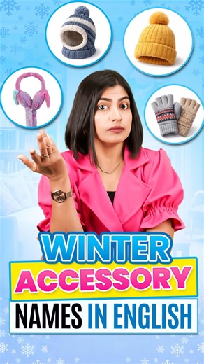 Winter Accessory Names in English 🧤 | Winter Season Vocabulary, English Connection #shorts