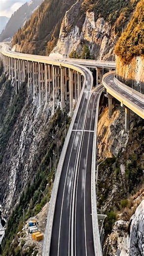 From Cliff to Highway: Massive Mountain Bridge Construction Timelapse 🏔️🚧