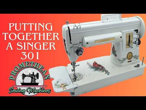 Putting a Singer 301 sewing machine back together after painting