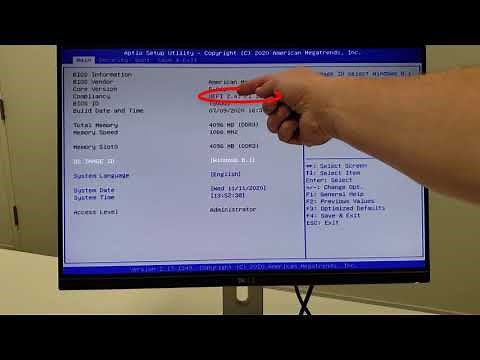 Enter BIOS UEFI on Intel Compute Stick Terryza W5 T5