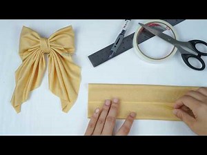 EASY NO SEW DRAPERY BOW 😍 Create a Gorgeous Bow with Long Tails WITHOUT SEWING
