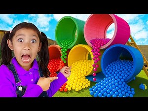 Maddie & Kaden’s Troll Trouble Backyard Ball Pit Challenge