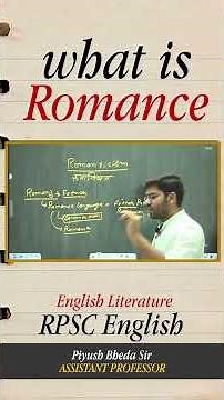 What is Romance? | Romanticism Explained | English Literature RPSC
