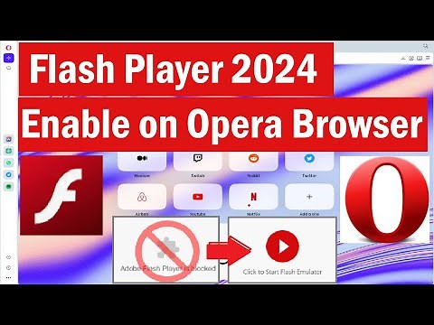 Flash Player 2024 for Opera Browsers | How to enable adobe flash player on Opera | #opera