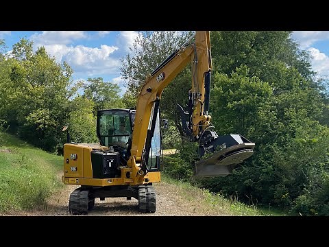 Brush cutter for the Mini Excavator | Very Impressive!