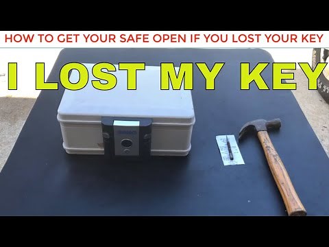 HOW TO OPEN YOUR SAFE IF YOU LOSE THE KEY