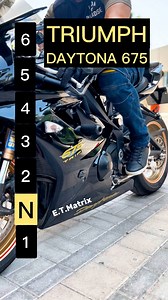 Maximum speed for each gear on a Triumph Daytona 675 #motorcycle #triumph #daytona675 #topspeed #etmatrix | E.T.Matrix