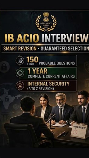 IB ACIO Interview | Final Revision | Mock strategy| #ibacio #ibacio2025