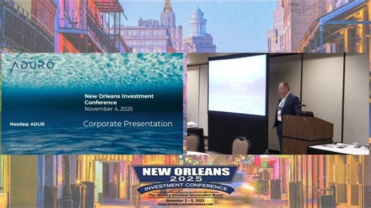 Aduro Clean Technologies: Investor Presentation at the 51st Annual New Orleans Investment Conference