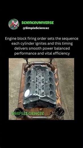 How Engine Firing Order Controls Power, Balance, and Efficiency #shorts #science #trend