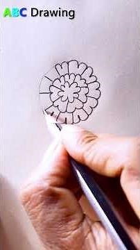 A Flower Drawing And Painting | Easy Flower Drawing